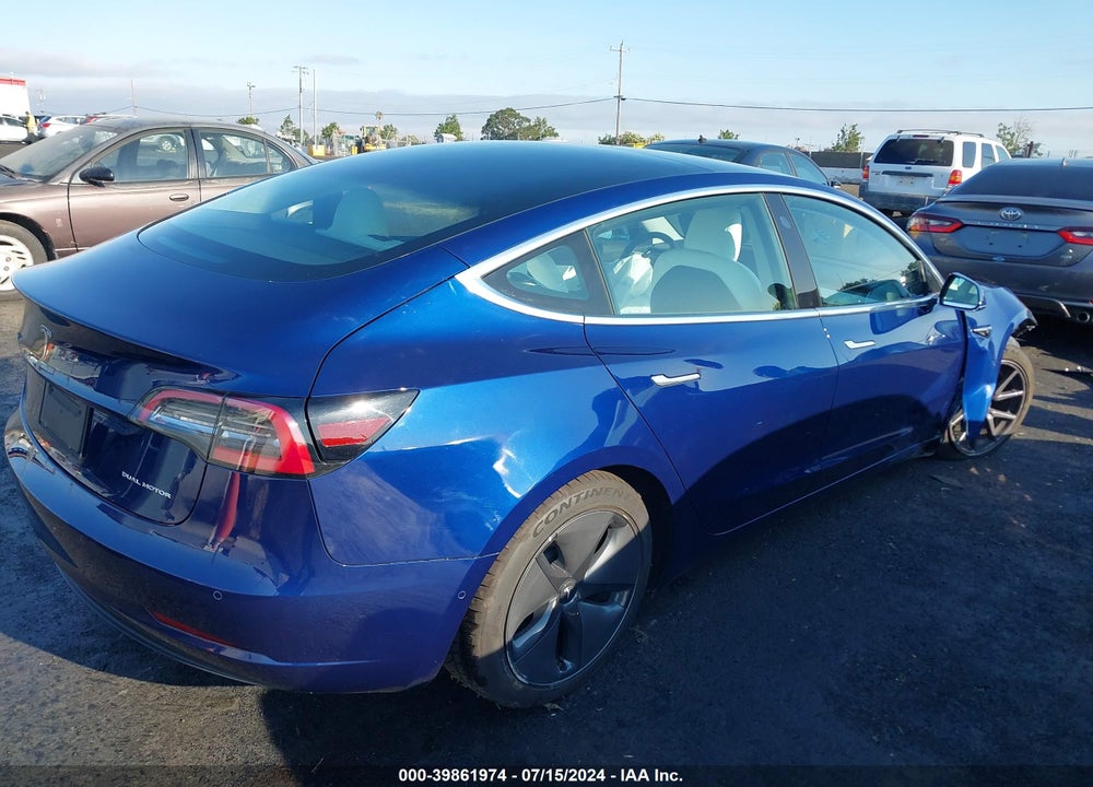 2019 TESLA MODEL 3 LONG RANGE/PERFORMANCE VIN: 5YJ3E1EB6KF391075
