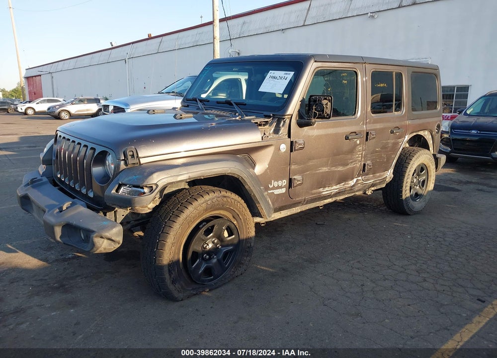 2018 JEEP WRANGLER UNLIMITED SPORT 4X4 VIN: 1C4HJXDG4JW139398