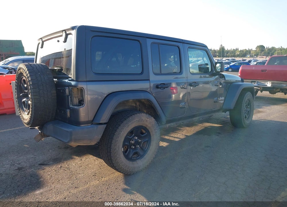 2018 JEEP WRANGLER UNLIMITED SPORT 4X4 VIN: 1C4HJXDG4JW139398