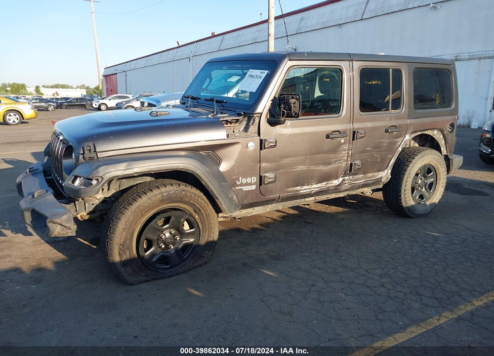 2018 JEEP WRANGLER UNLIMITED SPORT 4X4 VIN: 1C4HJXDG4JW139398