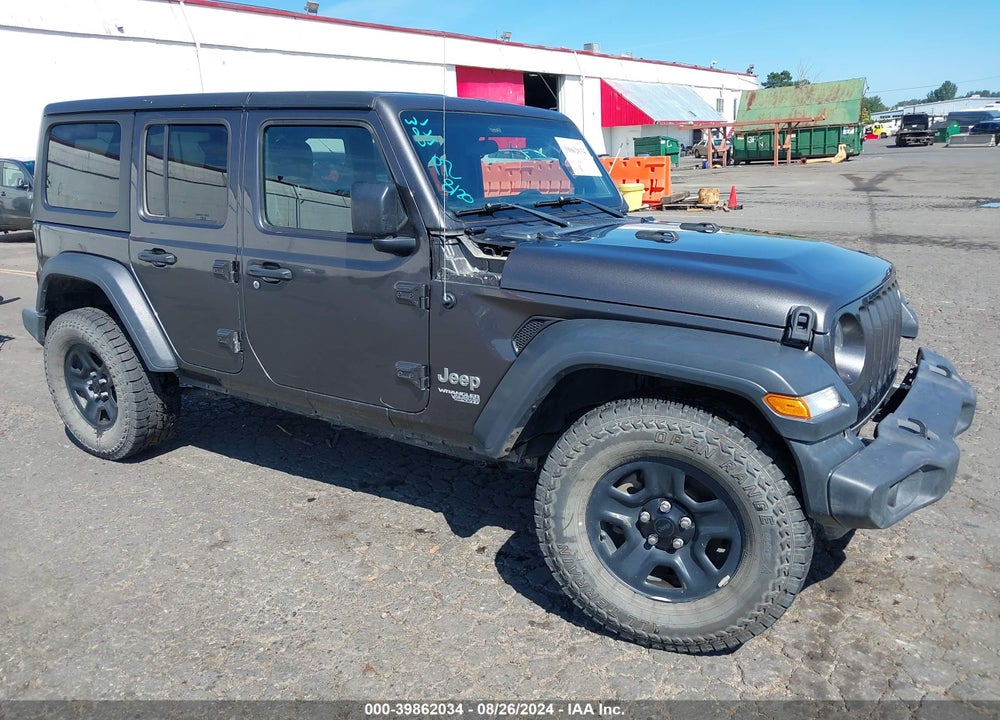 2018 JEEP WRANGLER UNLIMITED SPORT 4X4 VIN: 1C4HJXDG4JW139398