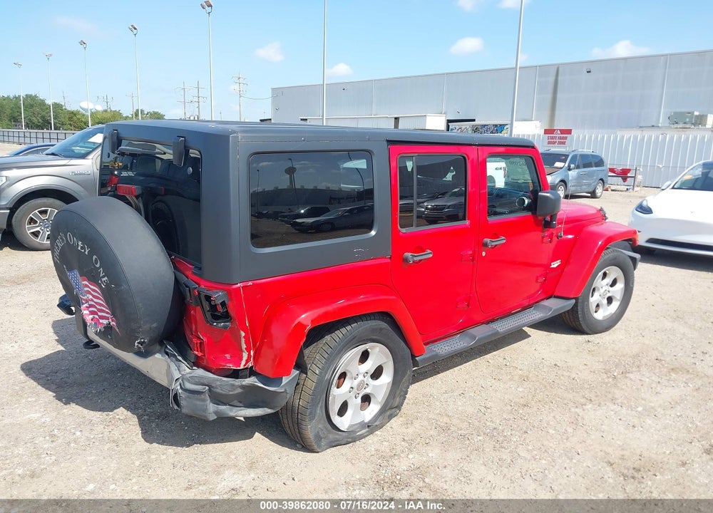 2014 JEEP WRANGLER UNLIMITED SAHARA VIN: 1C4BJWEG8EL186312