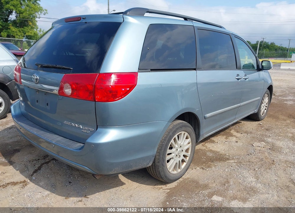 2008 TOYOTA SIENNA LIMITED VIN: 5TDBK22C98S016874