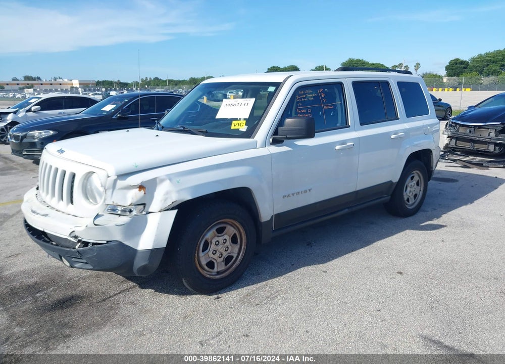 2016 JEEP PATRIOT SPORT VIN: 1C4NJPBB1GD583546