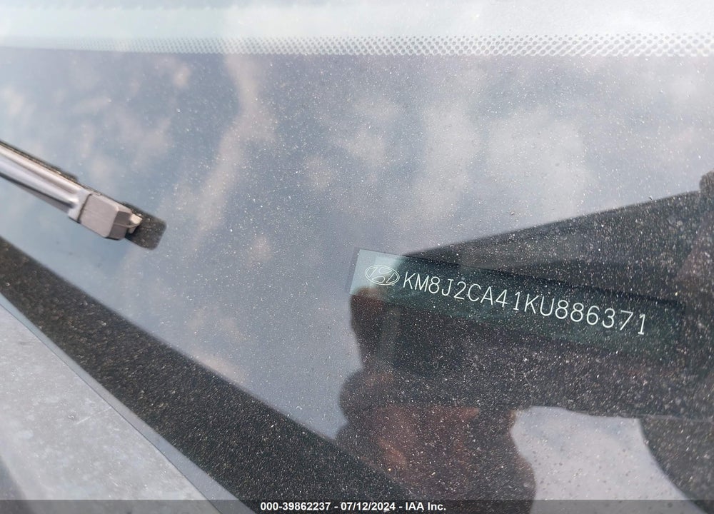2019 HYUNDAI TUCSON SE VIN: KM8J2CA41KU886371