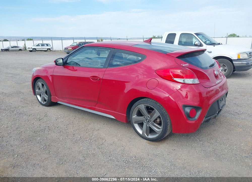 2014 HYUNDAI VELOSTER TURBO W/BLACK VIN: KMHTC6AE6EU184373