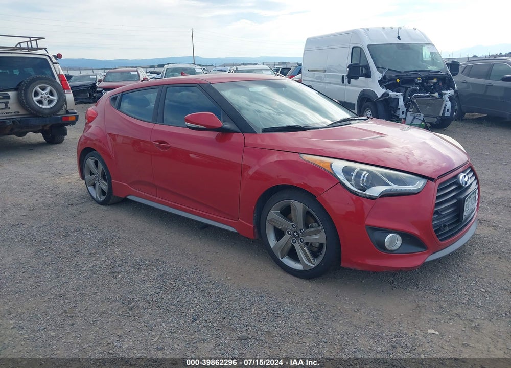 2014 HYUNDAI VELOSTER TURBO W/BLACK VIN: KMHTC6AE6EU184373
