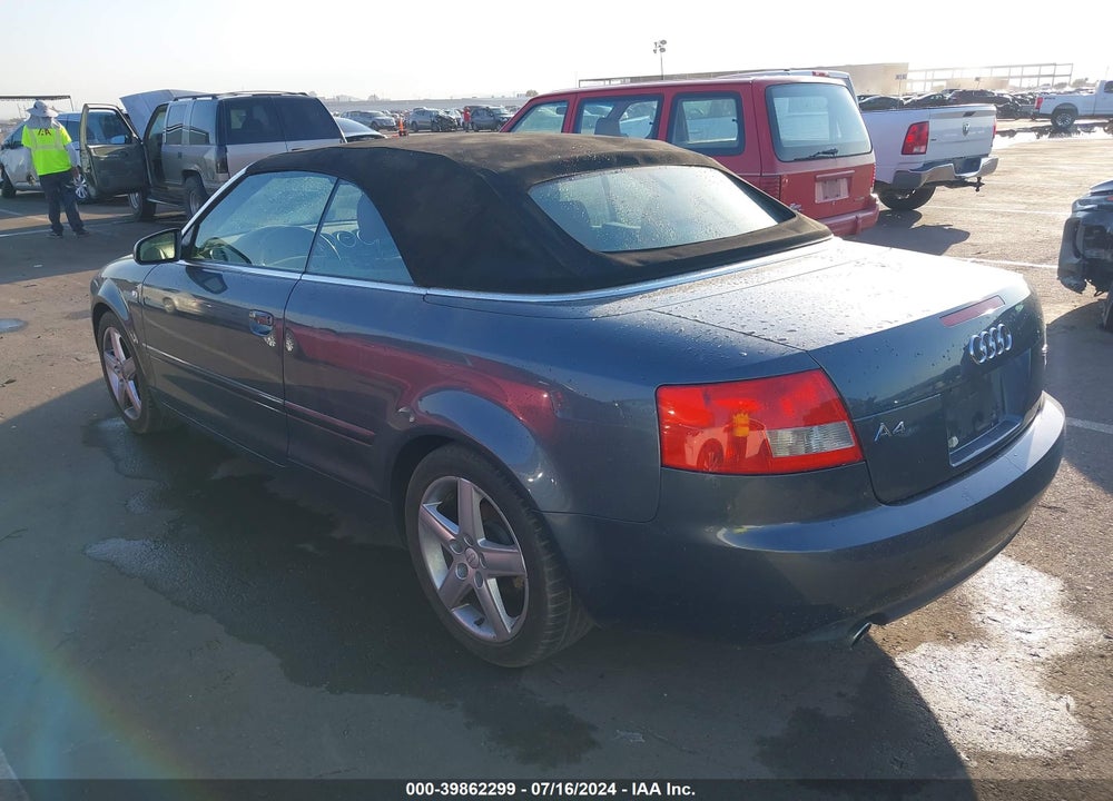 2004 AUDI A4 3.0 VIN: WAUAT48H54K005473