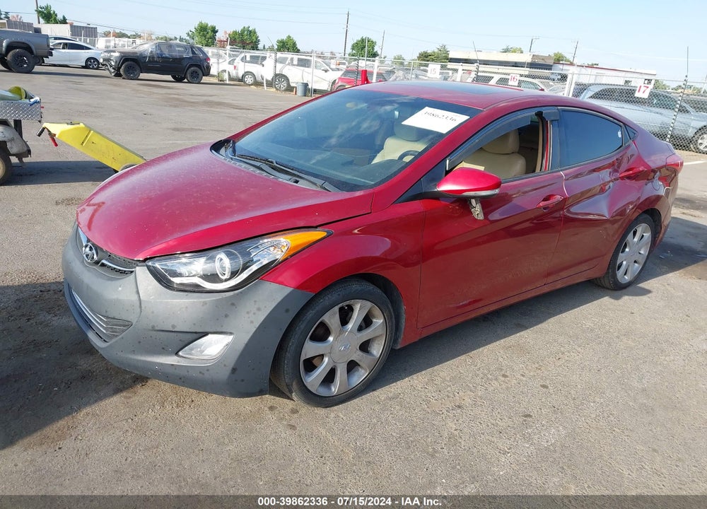 2011 HYUNDAI ELANTRA LIMITED (ULSAN PLANT) VIN: KMHDH4AE9BU156573