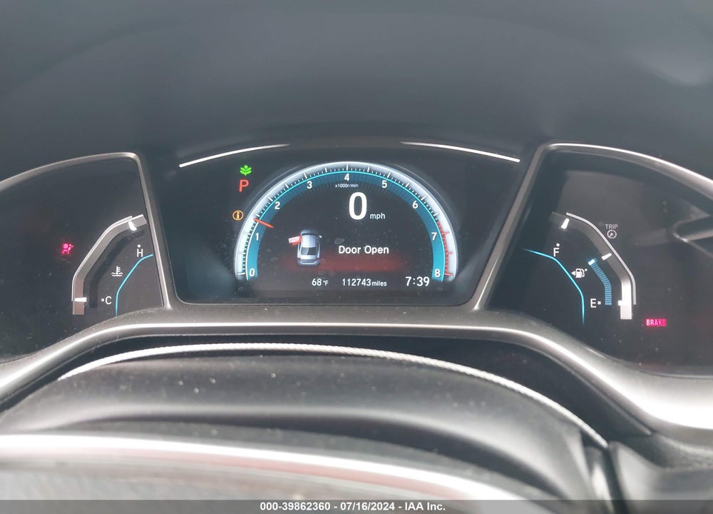 2016 HONDA CIVIC EX VIN: 2HGFC2F72GH540880