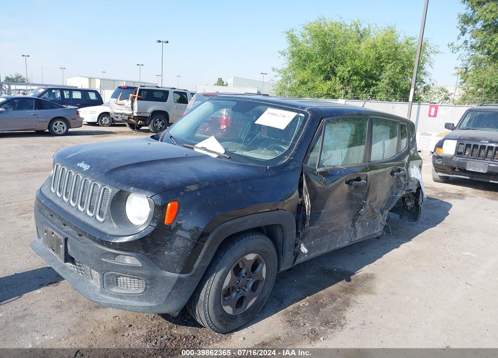 2016 JEEP RENEGADE SPORT VIN: ZACCJBAW6GPC74624