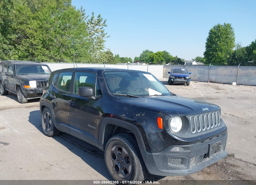 2016 JEEP RENEGADE SPORT VIN: ZACCJBAW6GPC74624
