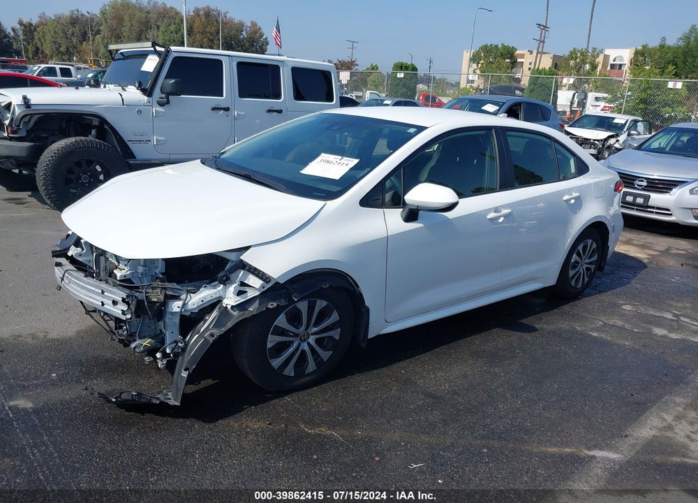 2022 TOYOTA COROLLA HYBRID LE VIN: JTDEAMDE8N3011415