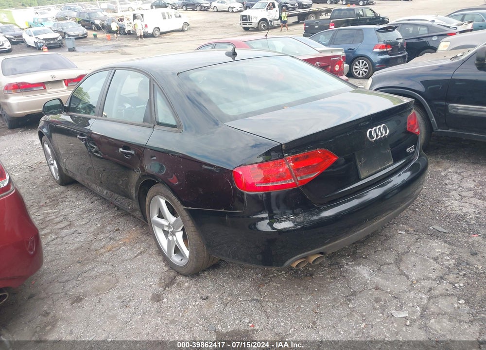 2009 AUDI A4 2.0T PREMIUM VIN: WAULF78K19N052681