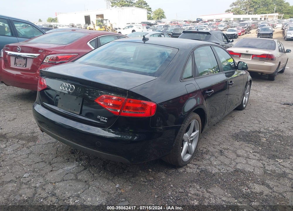 2009 AUDI A4 2.0T PREMIUM VIN: WAULF78K19N052681