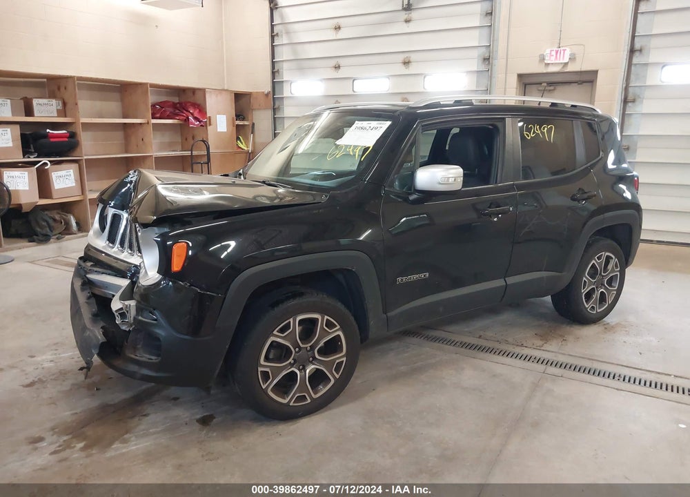 2016 JEEP RENEGADE LIMITED VIN: ZACCJBDT5GPD27816