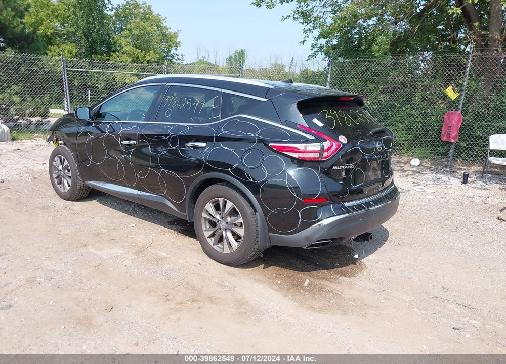 2015 NISSAN MURANO SL VIN: 5N1AZ2MHXFN215947