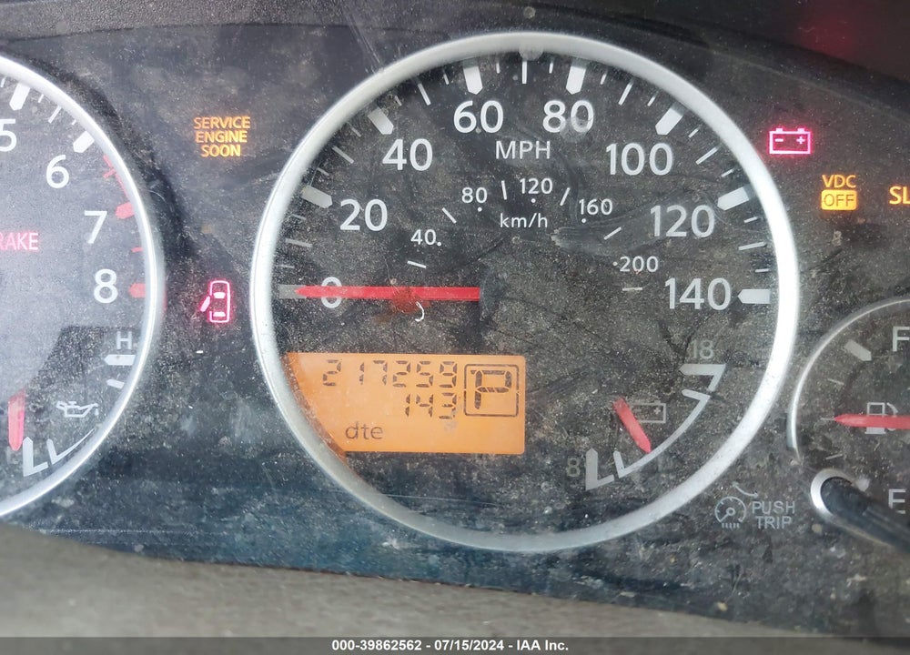 2007 NISSAN PATHFINDER VIN: 5N1AR18W47C642847