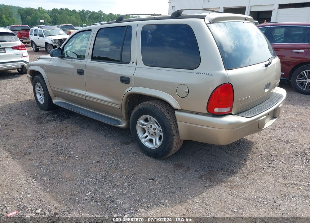 2002 DODGE DURANGO SLT VIN: 1B4HR48N22F219569