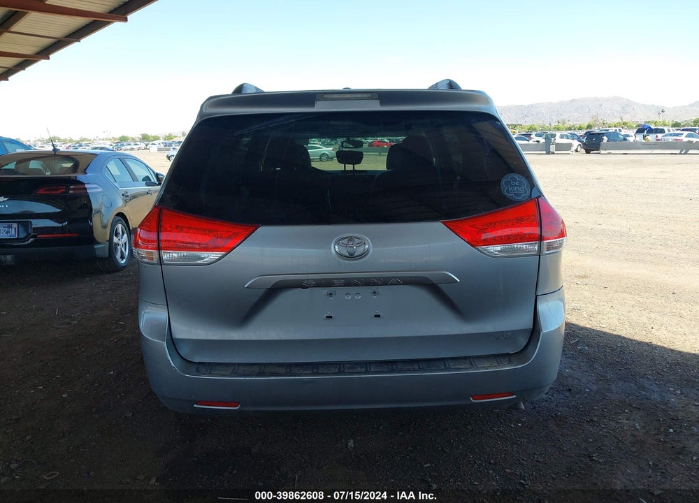 2011 TOYOTA SIENNA LE V6 VIN: 5TDKK3DCXBS150125