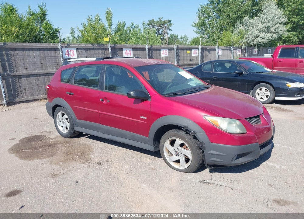 2004 PONTIAC VIBE VIN: 5Y2SL62834Z426644