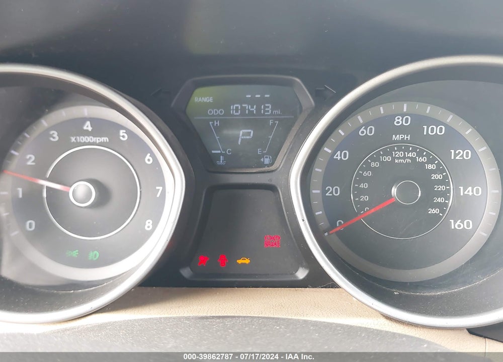 2013 HYUNDAI ELANTRA GLS VIN: KMHDH4AE6DU946917