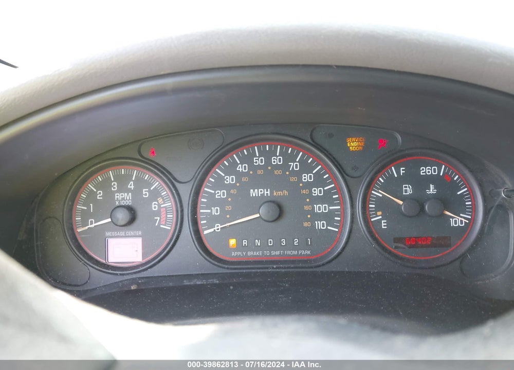 2003 PONTIAC MONTANA V16 VIN: 1GMDU23E93D165398