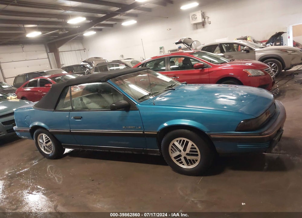 1991 PONTIAC SUNBIRD LE VIN: 1G2JB34K5M7625121