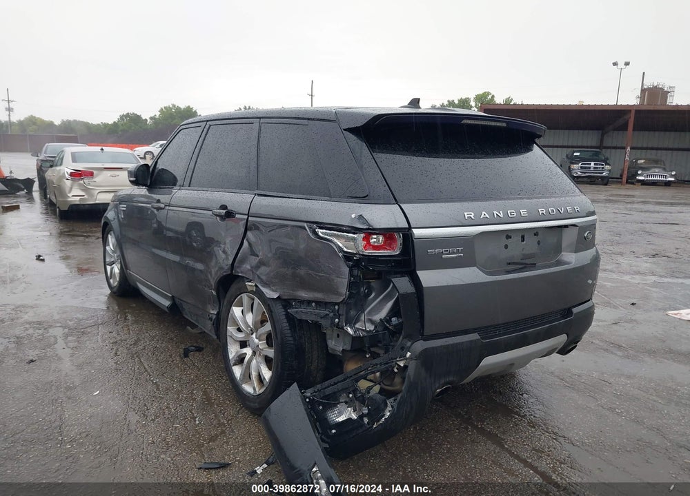 2016 LAND ROVER RANGE ROVER SPORT 3.0L V6 SUPERCHARGED HSE VIN: SALWR2VF2GA580647