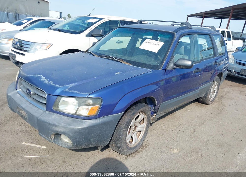 2003 SUBARU FORESTER X VIN: JF1SG63653H728030