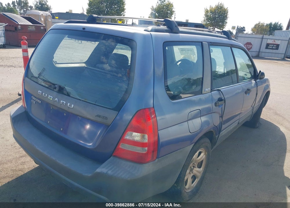 2003 SUBARU FORESTER X VIN: JF1SG63653H728030