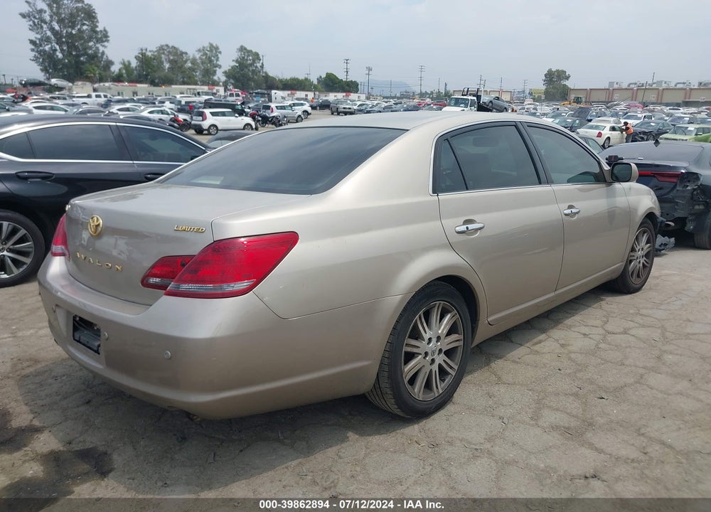 2008 TOYOTA AVALON LIMITED VIN: 4T1BK36B08U314907