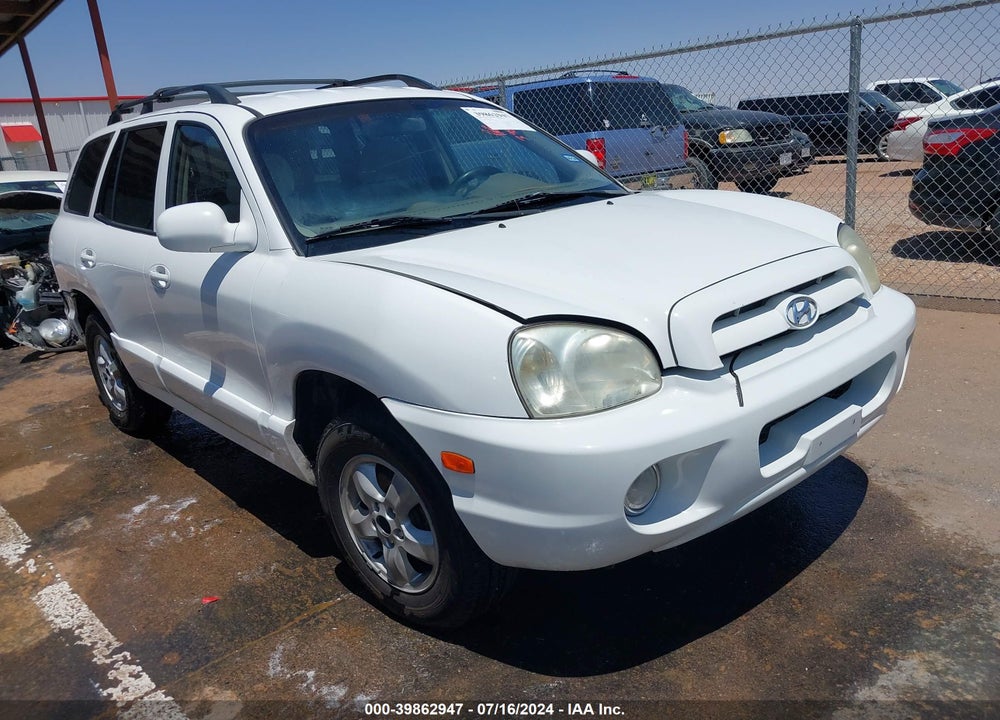 2006 HYUNDAI SANTA FE GLS VIN: KM8SC13DX6U056951