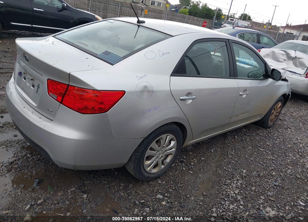 2010 KIA FORTE EX VIN: KNAFU4A20A5250037