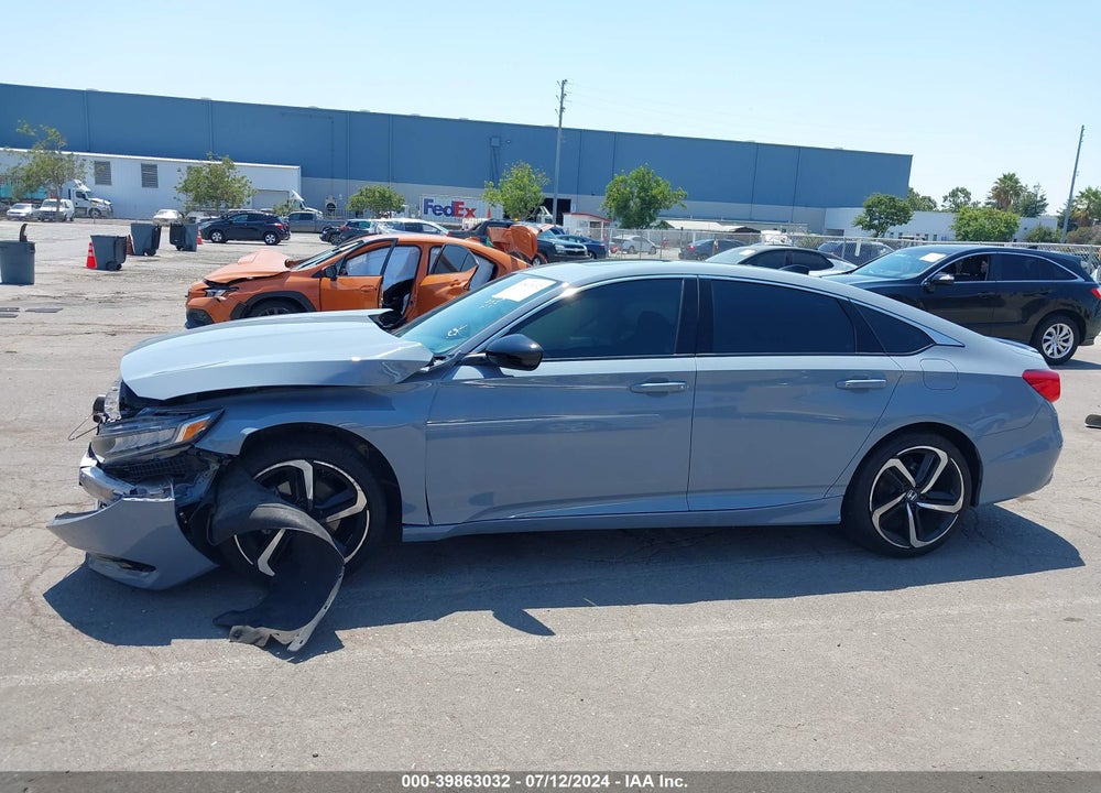 2022 HONDA ACCORD SPORT 2.0T VIN: 1HGCV2F34NA011579