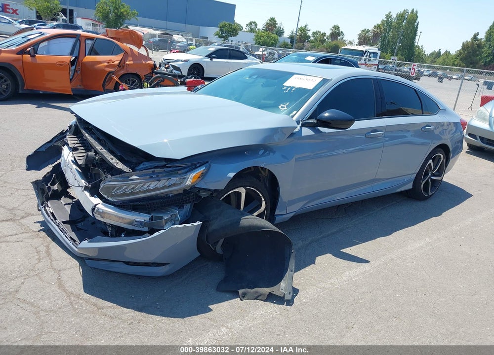2022 HONDA ACCORD SPORT 2.0T VIN: 1HGCV2F34NA011579