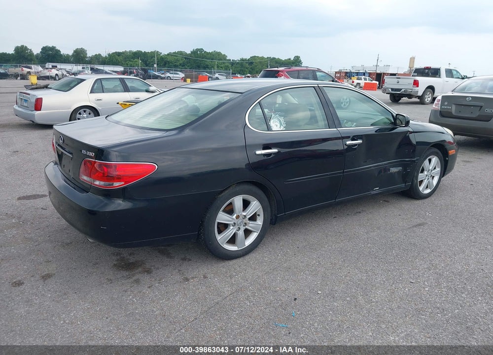 2005 LEXUS ES 330 VIN: JTHBA30GX55090402