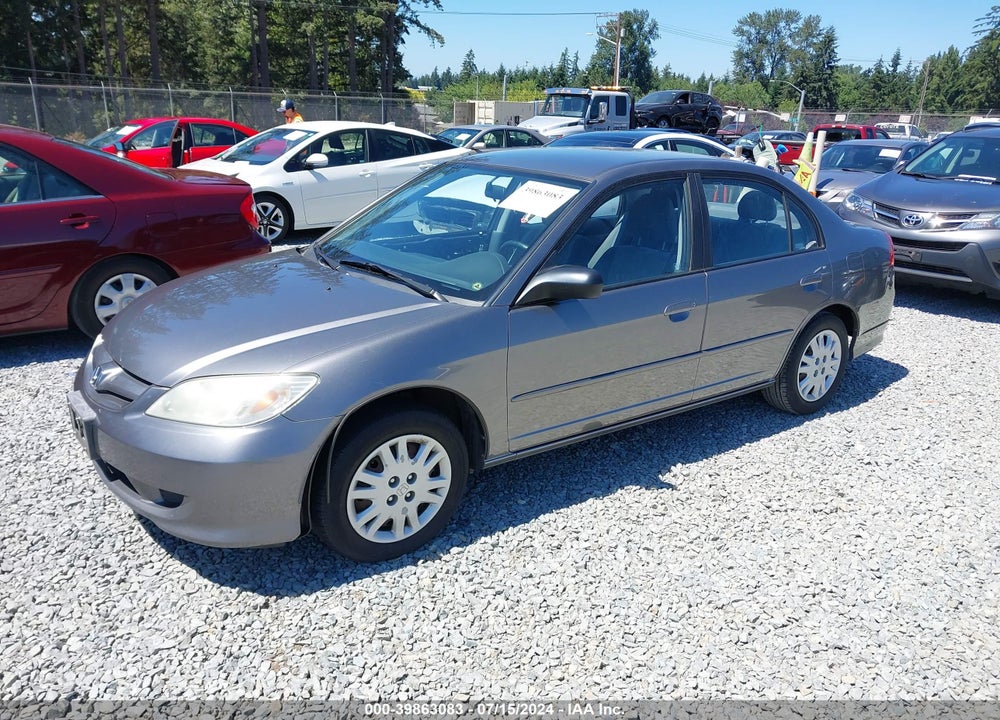 2004 HONDA CIVIC LX VIN: 2HGES16644H624338