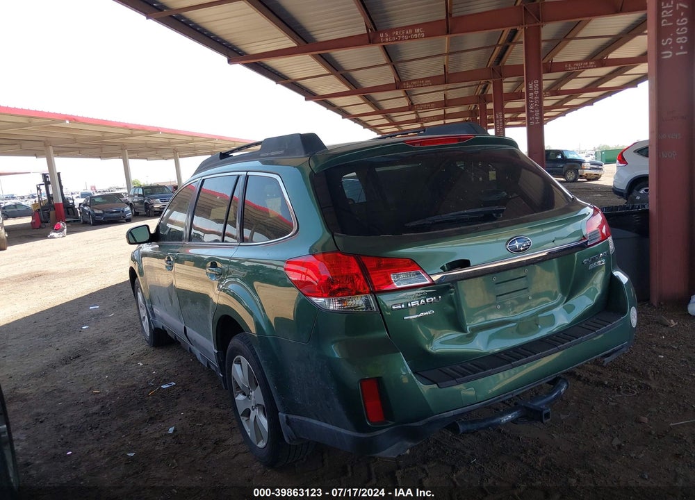 2010 SUBARU OUTBACK 2.5I PREMIUM VIN: 4S4BRBGC9A3332380