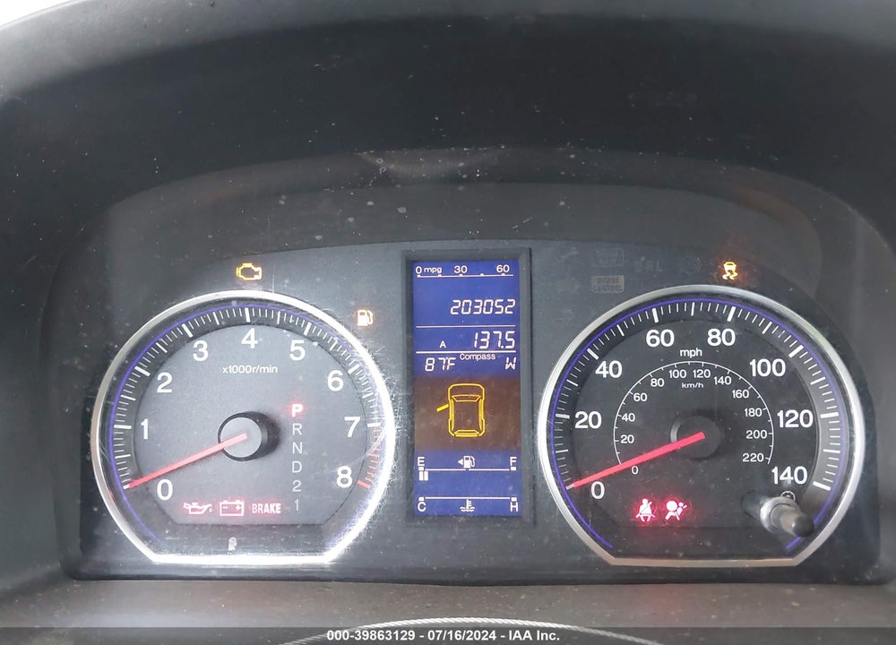 2010 HONDA CR-V EX-L VIN: JHLRE4H77AC012084