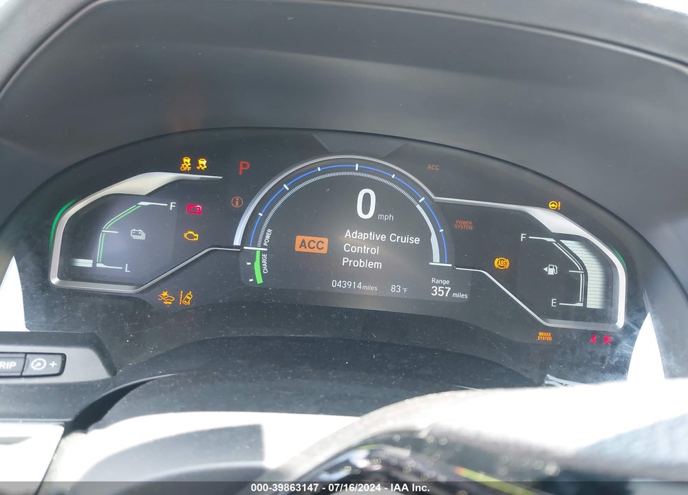 2020 HONDA CLARITY PLUG-IN HYBRID VIN: JHMZC5F1XLC000231