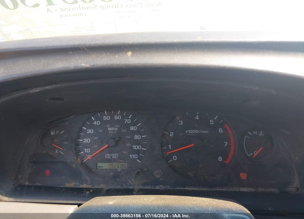 2000 NISSAN FRONTIER SE-V6/XE-V6 VIN: 1N6ED27Y4YC341409