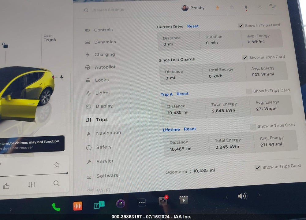 2023 TESLA MODEL Y AWD/LONG RANGE DUAL MOTOR ALL-WHEEL DRIVE VIN: 7SAYGDEE8PF872208