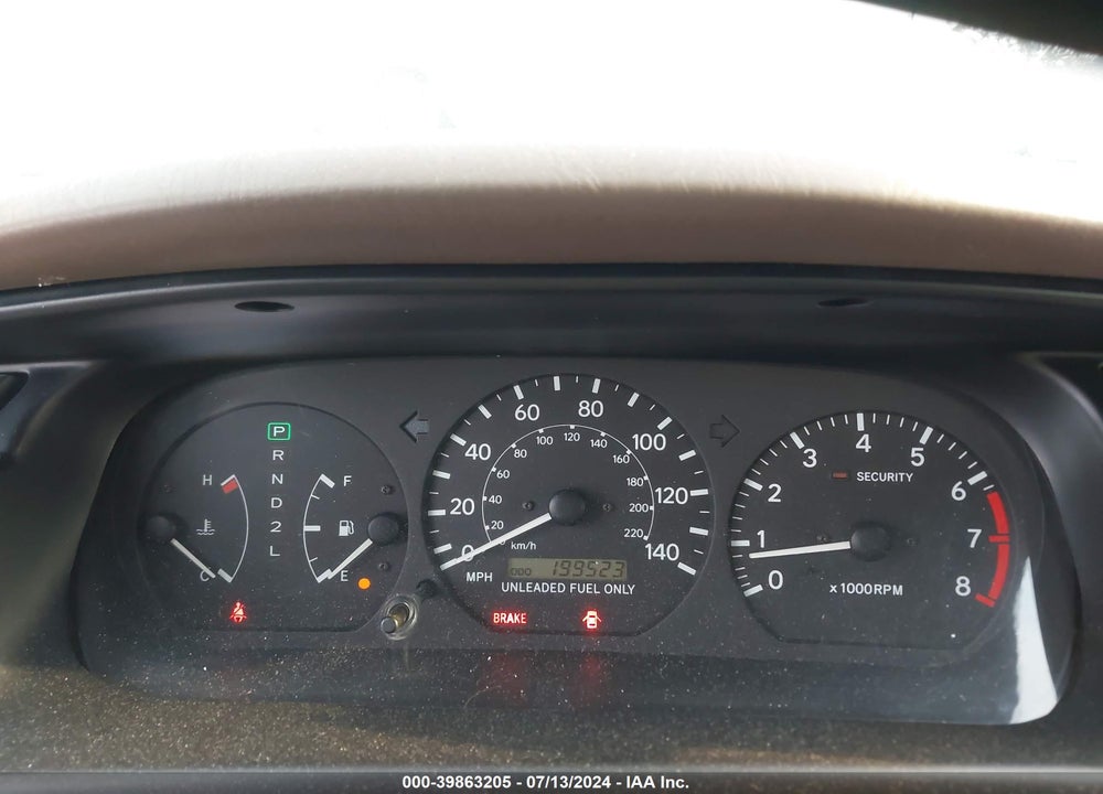 1998 TOYOTA CAMRY XLE V6 VIN: JT2BF28K9W0111804
