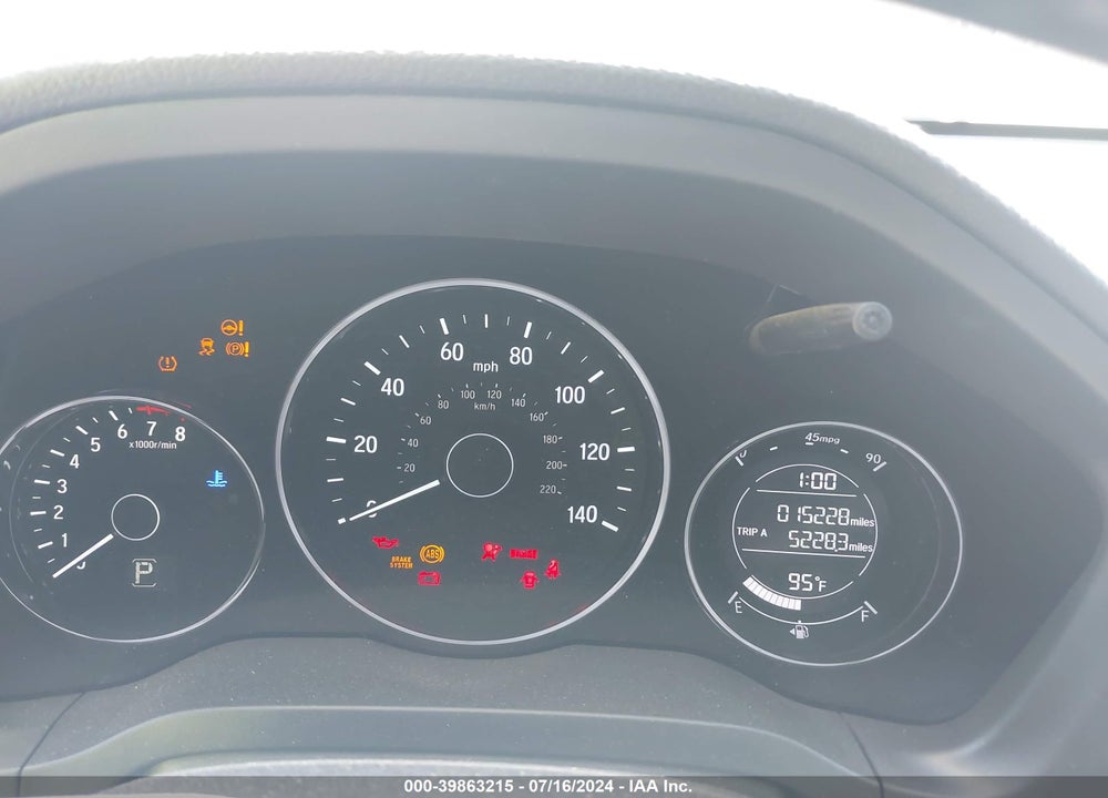 2022 HONDA HR-V 2WD SPORT VIN: 3CZRU5H14NM735424