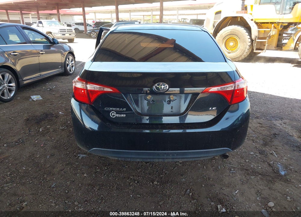 2018 TOYOTA COROLLA LE VIN: 2T1BURHE8JC034972