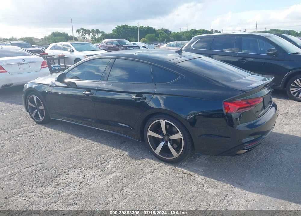 2023 AUDI A5 SPORTBACK PREMIUM PLUS 45 TFSI S LINE QUATTRO S TRONIC VIN: WAUFACF5XPA030832