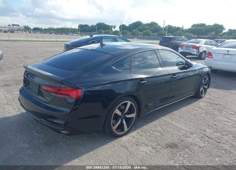 2023 AUDI A5 SPORTBACK PREMIUM PLUS 45 TFSI S LINE QUATTRO S TRONIC VIN: WAUFACF5XPA030832