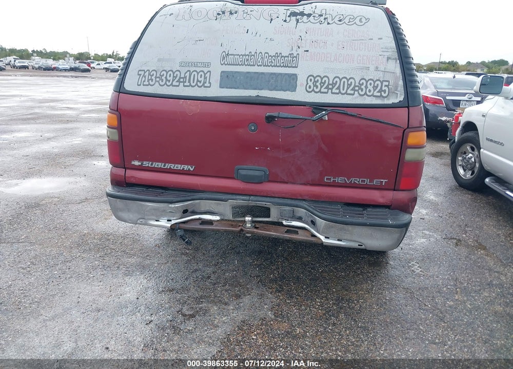 2001 CHEVROLET SUBURBAN 1500 LS VIN: 1GNEC16T91J234208
