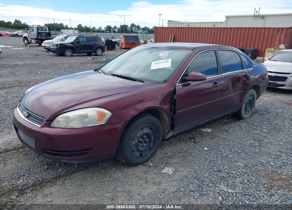 2007 CHEVROLET IMPALA LS VIN: 2G1WB55K479392050